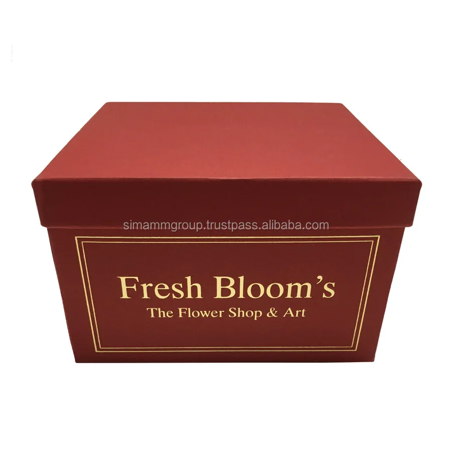 rigid box gold foil paper gift box