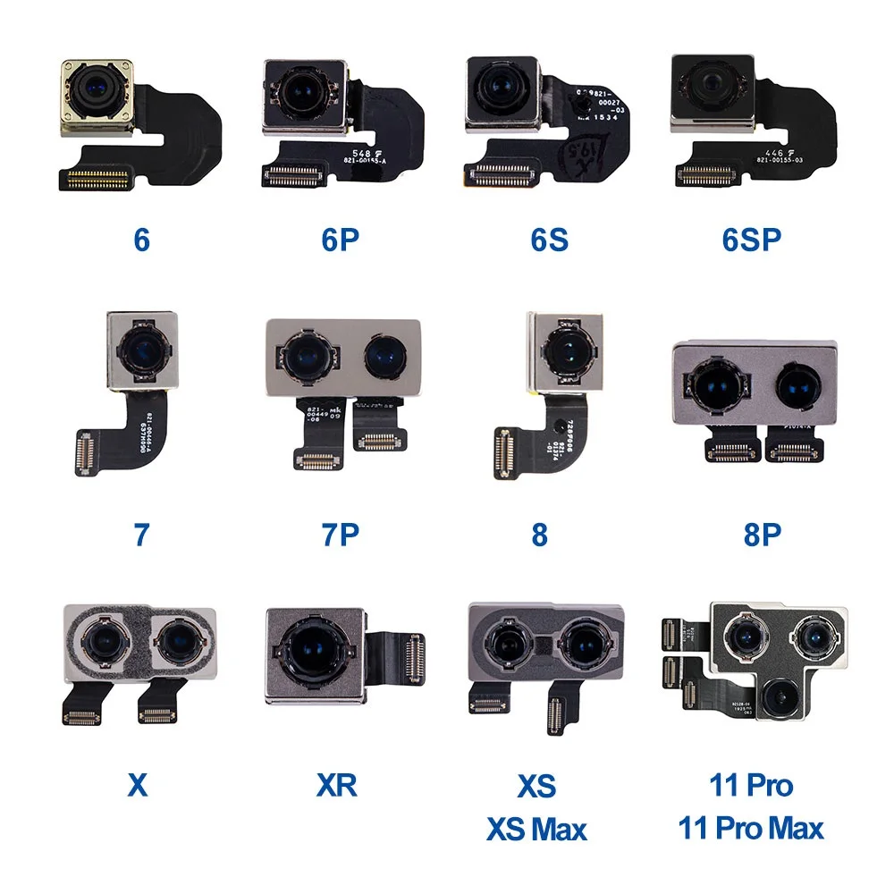 OEM Main Camera Flex Cable for iphone 6 6S 7 8 Plus X XR XS Max 11 Pro Max 12 mini 12 12 Pro Max rear camera repair, Standard
OEM Main Camera Flex Cable for iphone 6 6S 7 8 Plus X XR XS Max 11 Pro Max 12 mini 12 12 Pro Max rear camera repair, Standard