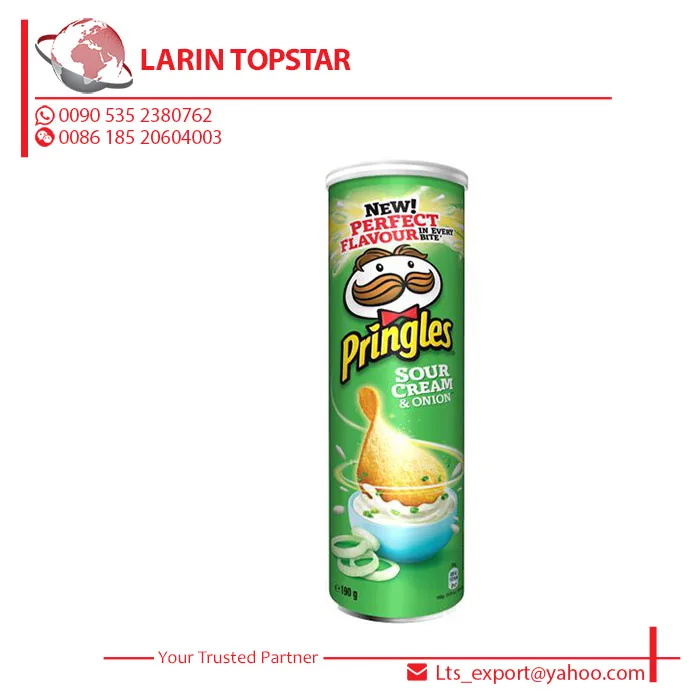Pringles Sauer Creme & Zwiebel Gebraten Kartoffel Chips165g
