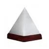 Mini USB Powered Himalayan Salt Stone Lamp/Pyramid White with Color Changing Light-Sian Enterprises