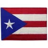 Puerto Rico Flag machine Embroidered National Emblem Puerto Rican Iron On Sew On Patch,badge,emblem,jacket,uniform,shirts