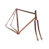 Taiwan 700C Classic Electroplating Lugged Bike Frame Rose Golden Bicycle Frame