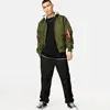 Bomber Jackets with hood custom made bomber jacket 100% polyester bomber jackets Military Air Force MA-1 Olive green