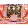 Unique Wedding Event Candle Wall, White Indian Wedding Stage Candle Wall, Majestic Wedding Event Candle Wall