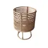 New design handmade rattan plant stand