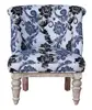 Accent Fabric Cotton Wooden Embroidery Seating Sofa Chair
