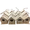 Unfinished distressed wooden diy birdhouse color Your Own Gift birdhouse