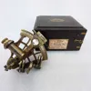 J. Scott London Brass Ship History Sextant With Hardwood Box