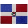 Dominican Republic Flag machine Embroidered Patch Caribbean Iron On Sew On National Emblem,badge,emblem,jacket,uniform,shirts