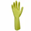 20 mil 12" yellow dishwashing gloves 100% natural latex gloves made in Malaysia guantes household