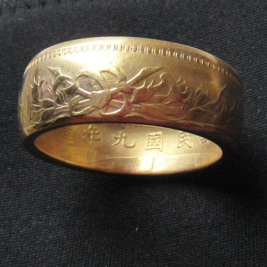 Handmade from Chinese Coin Gold Plated Ring Handcrafted US Size 8-16# Coin Rings
Handmade from Chinese Coin Gold Plated Ring Handcrafted US Size 8-16# Coin Rings
