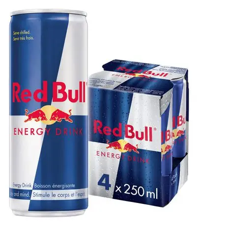 Prix de vente de boissons énergisantes Red Bull 250ml