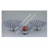 Center Table Crystal Fruit Bowl, Decorative Metal & Crystal Fruit Bowl For Wedding & Party Decoration
