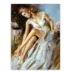 Colorful handpainted impressionist 3d lenticular girls nude art picture