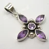 925 Solid Sterling Silver AMETHYST Gemstone Pendant !! Fashion Jewelry !! Low Price