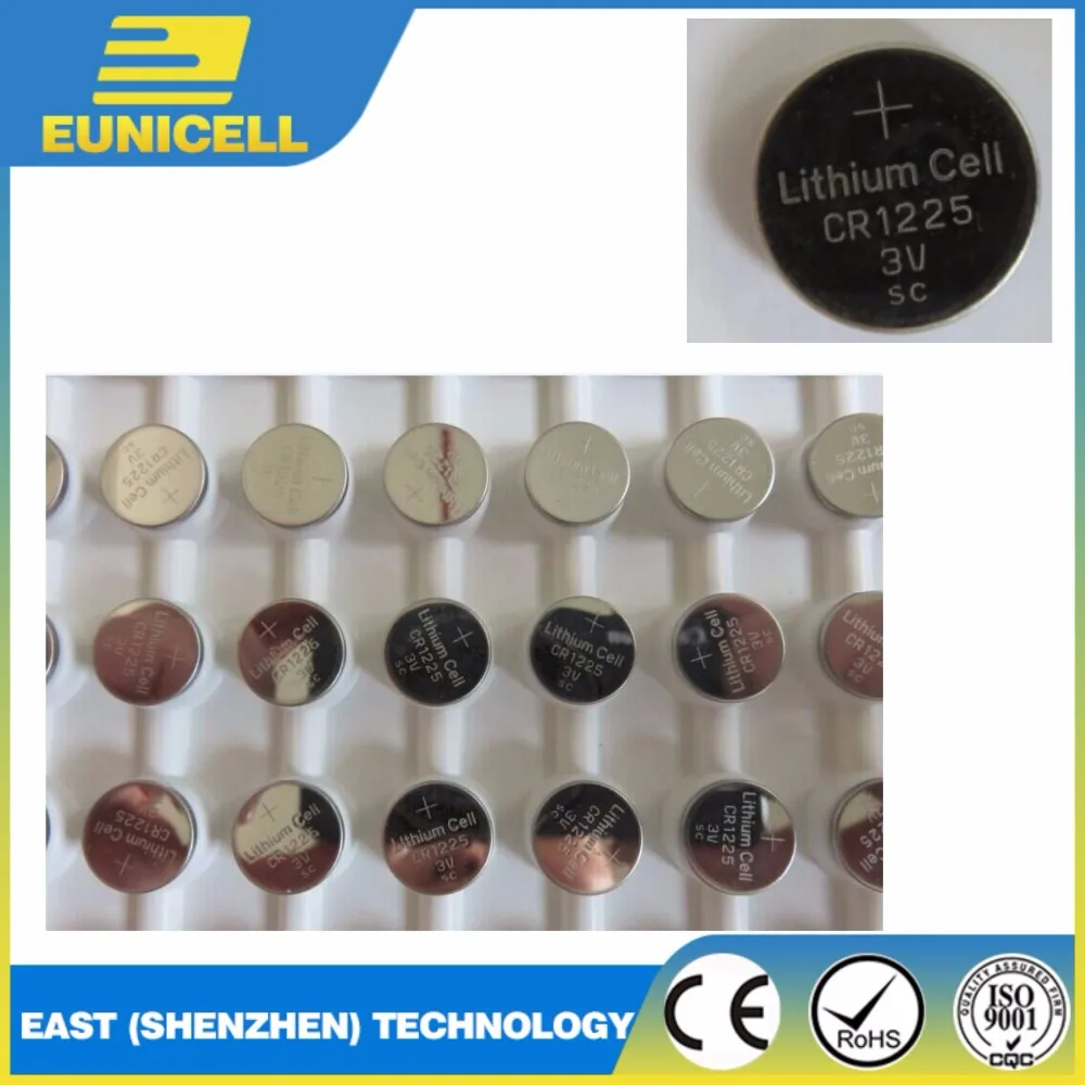 Eunicell CR1225 lithium button battery batteries