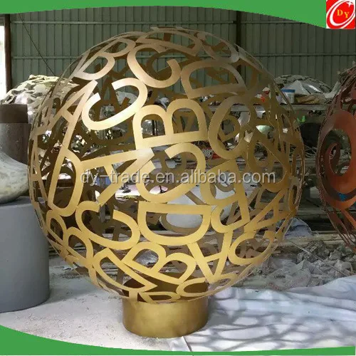 stainless steel sculpture and statue for indoor decoration