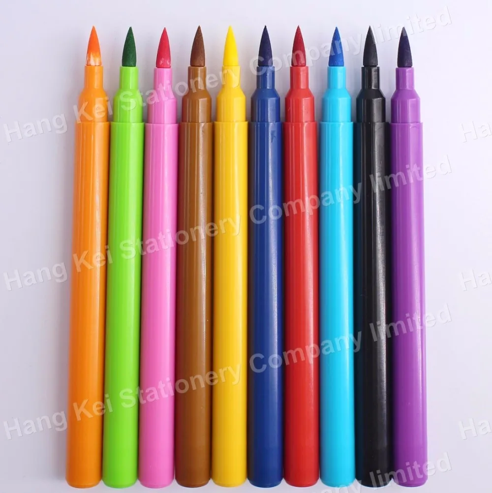 Non-toxic brush tip water color calligraphy marker pens for promotion