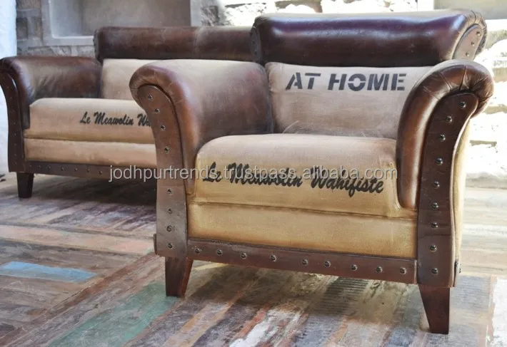 VINTAGE INDIAN FURNITURE INDIAN VINTAGE LEATHER