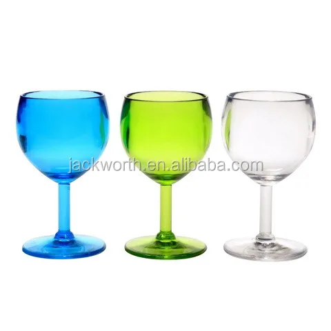 JD0806 Plastic Wine Goblet Glass Colorful Plastic Wine Goblet Party Supplies Goblet Cup Plastic Goblet Cup Acrylic Drinking Cup Plastic Wine or Water Glass Goblet Colorful Plastic Water Glass Goblets Plastic