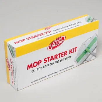 VALUE RIGHT MOP STARTER KIT SE WITH BOTH DRY AND WET WIPES #31013