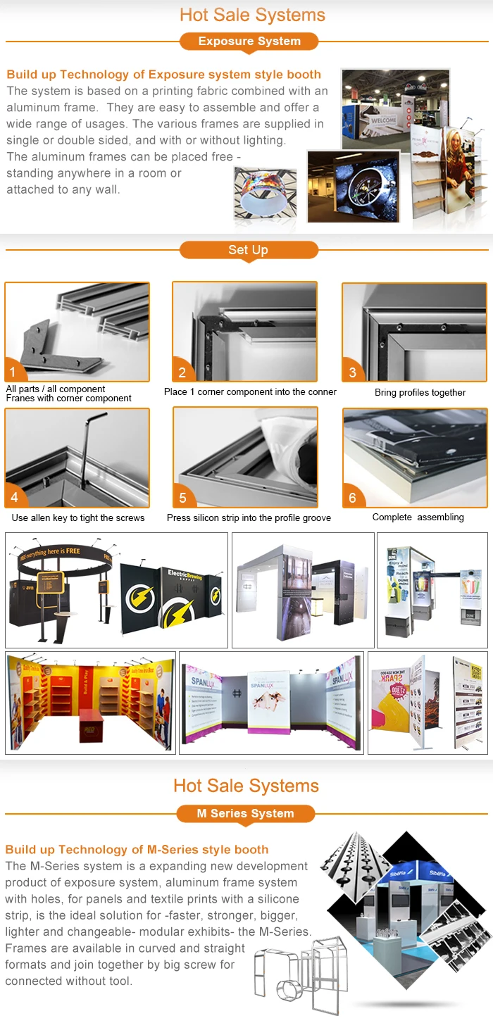 New design stand exhibition with low price
