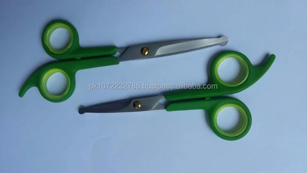 2 PCS pet grooming scissors set ABS Plastic Handle round tip dog grooming scissors set