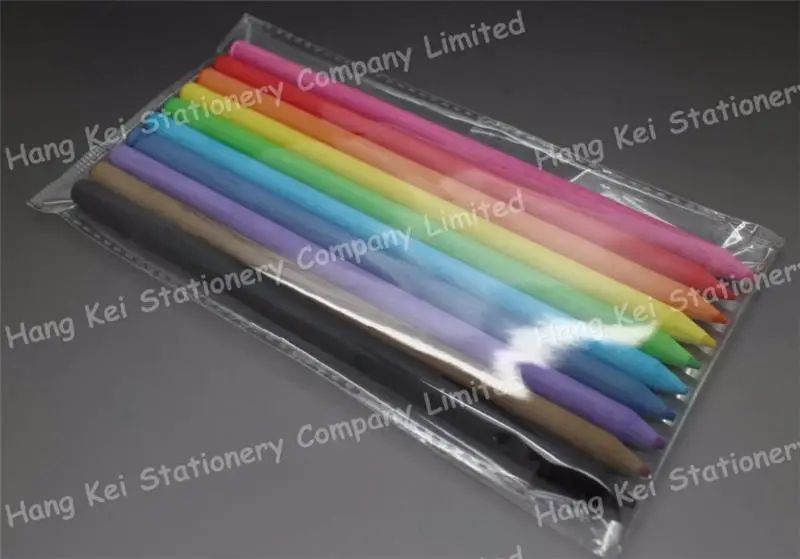 Customized logo recycled paper color lead pencil set with the best quality