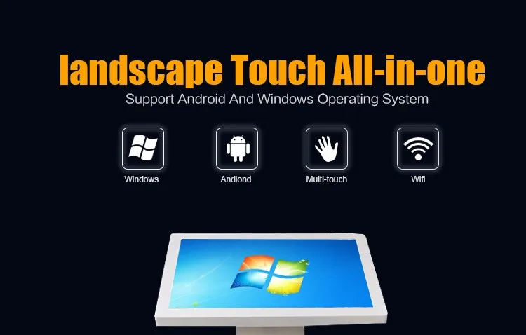 21.5 inch Touch Screen Kiosk Windows10 Interactive Table WIFI Digital Podium