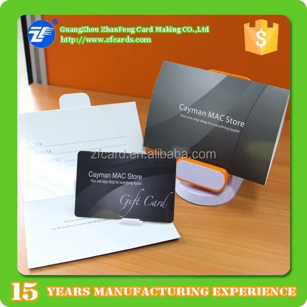 custom design plastic gift card with paper  - buy