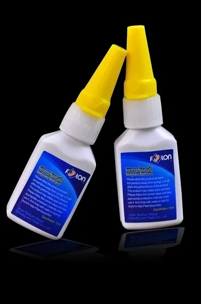 clear glass metal table adhesive /uv