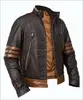 New product X-Men fashion Style brown Men clothing leather jacket made in Pakistan