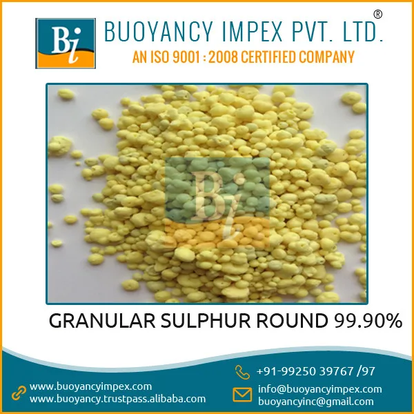 receive best yellow granular round sulphur price for bulk buying