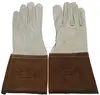 TIG WELDING SAFETY GLOVES INDUSTRIAL COW SPLIT LEATHER WORKING SAFETY HAND PROTECTION