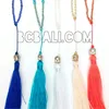necklaces budha cups tassels beads necklaces handmade jewelry