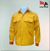 Yellow cotton jackets with back reflective.