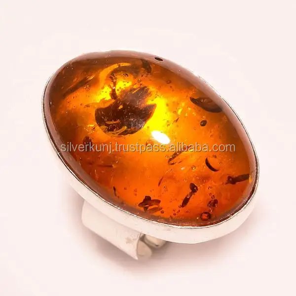 baltic amber 925 sterling silver ring