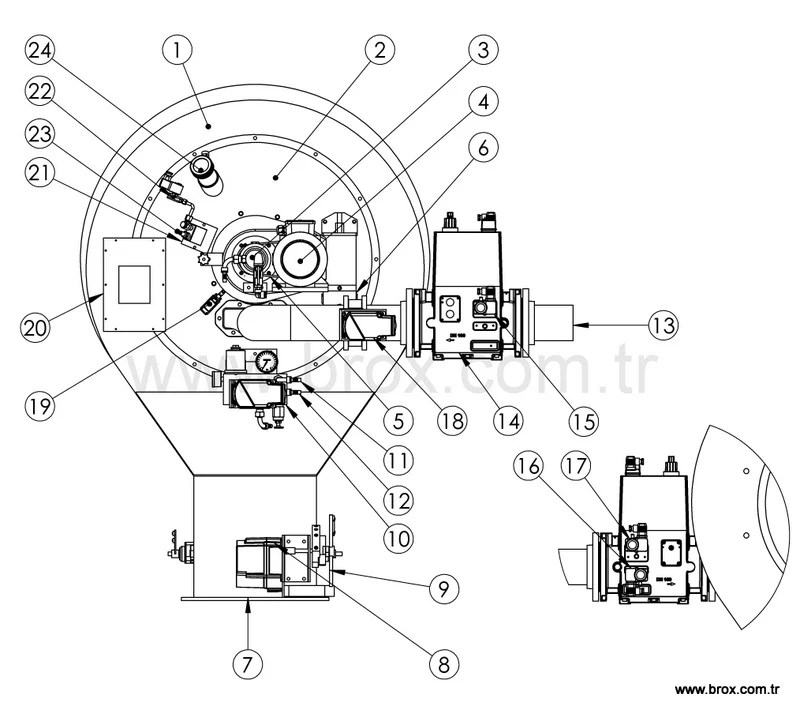 ROTARY CUP RFG SERIES BURNER, View oil burner, BROX Product Details
