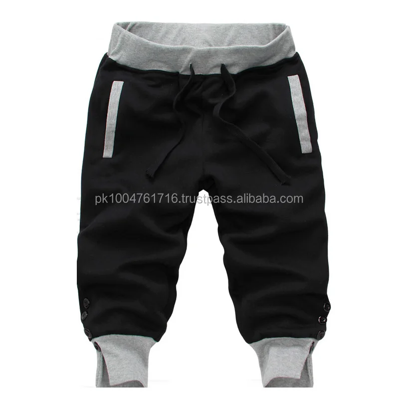Best Style Fashion Men Latest Design Customizable Cotton Pants Black Sweat Pants