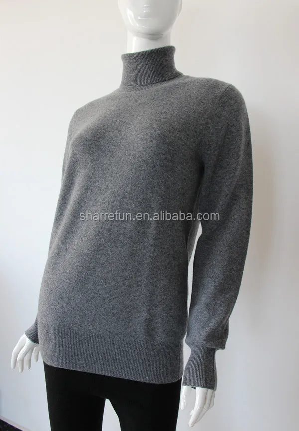 wholesale super fine turtleneck women"s 100% cashmere sweater