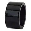 black shiny napkin ring for table decor