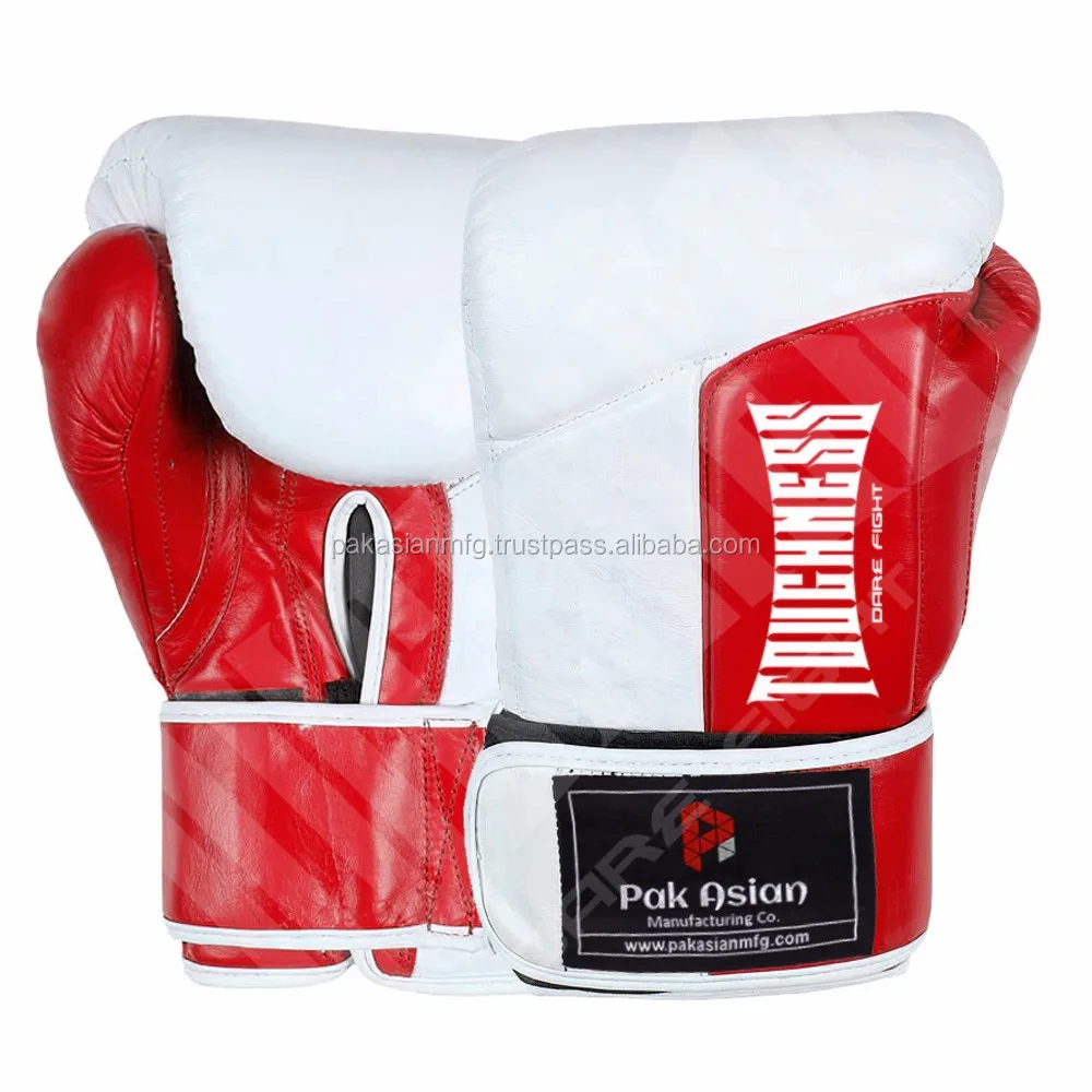 Super Tec Dual Strap Heavy Bag Boxing Gloves - Custom Made - Genuine Leather