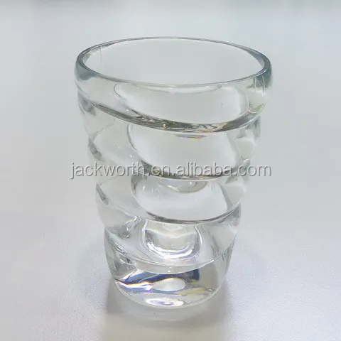 JD1117 15 oz Spiral Plastic Acrylic Drinking Tumbler Ice Cream Cups Plastic Cup Unbreakable Plastic Water Cup Break-resistant Acrylic Tumbler Acrylic Cup Wavy Iced Tea Cup Plastic Tumbler Plastic Drinkware Party Supplies