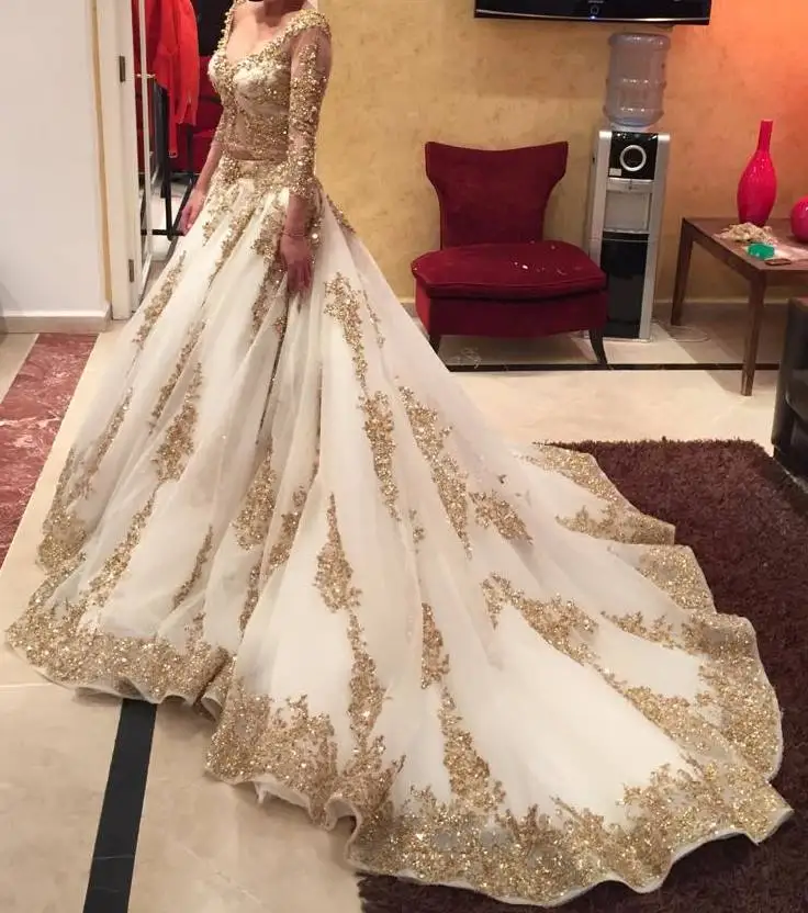 Cinderella Wedding Dress Buy White And Gold Wedding Dresses