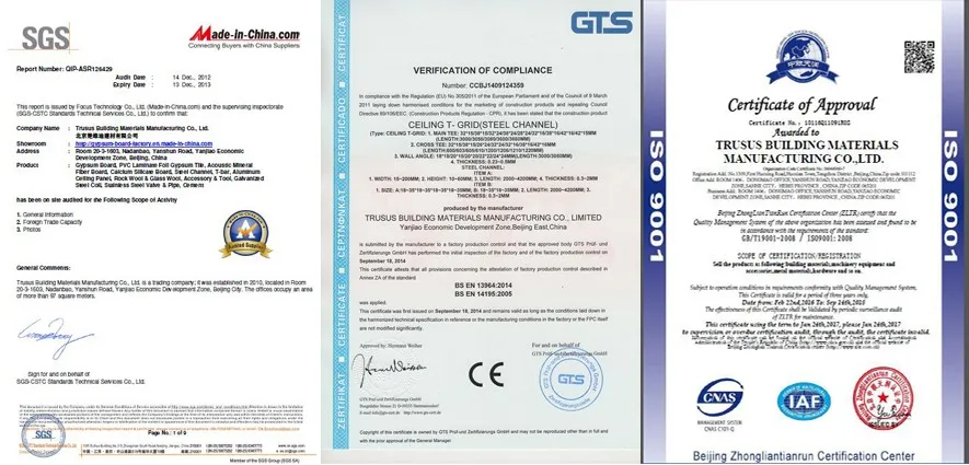 CE Approved Best Price Iron Galvanized Exposed Suspended Main Tee Ceiling T Grid