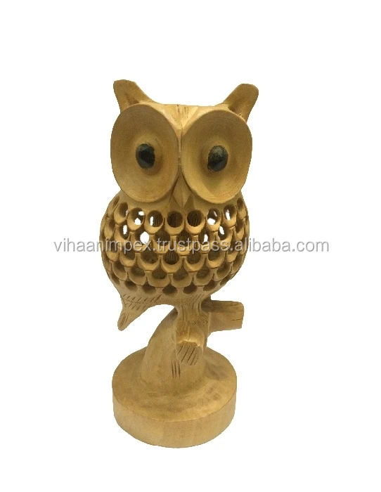 handmade thai undercut design owl best for home decor gift