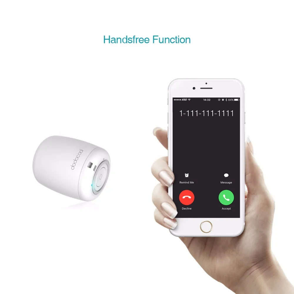 dodocool Mini Wireless Speaker with Selfie Remote Control Built-in Mic Rechargeable Range Low Harmonic Distortion DA84-1 - ANKUX.COM