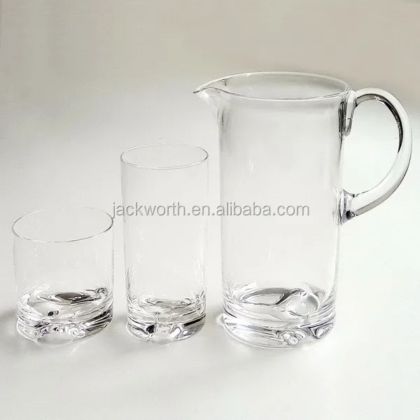 JD1271 JD1272 JD1273 Set of Teapot Beverage Pitcher Plastic Drinking Glass Tumbler Acrylic Pitcher Kit Plastic Drinking Cup Set Plastic Pitcher Water Pitcher Set with Plastic Tumbler Beverage Pitcher Drinking Tumbler Plastic