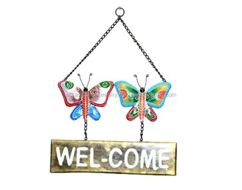 new selling product handicraft butterfly welcome wall decor