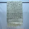 Geometric design Indian Hand Block printed Durries cotton rugs